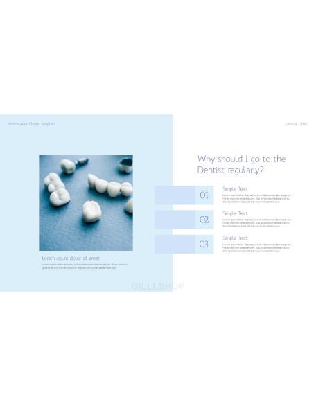 Dental Clinic Simple PowerPoint Templates