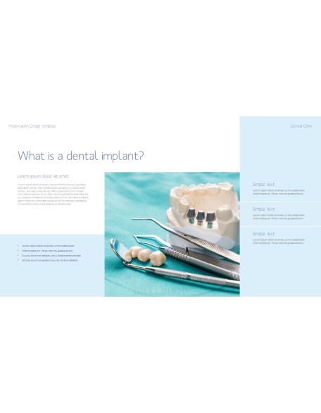 Dental Clinic Simple PowerPoint Templates