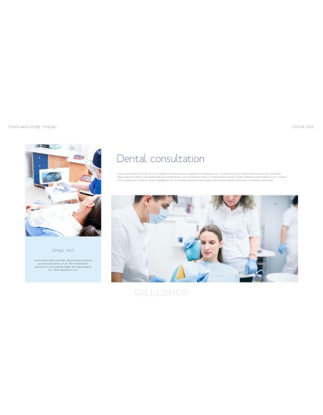 Dental Clinic Simple PowerPoint Templates