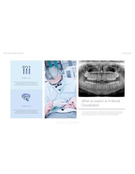 Dental Clinic Simple PowerPoint Templates