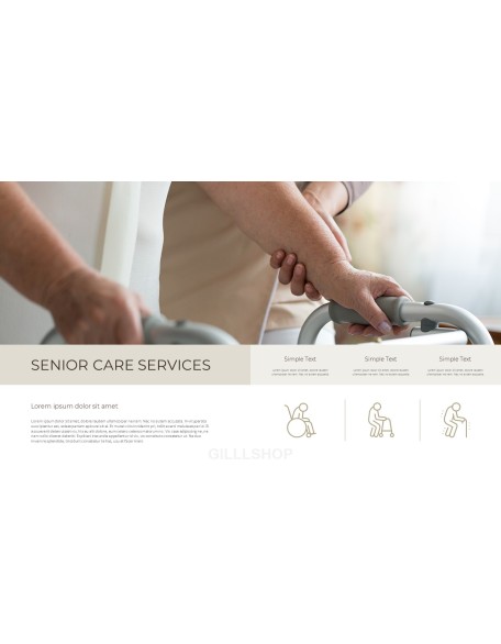 Senior Care Business PowerPoint Templates