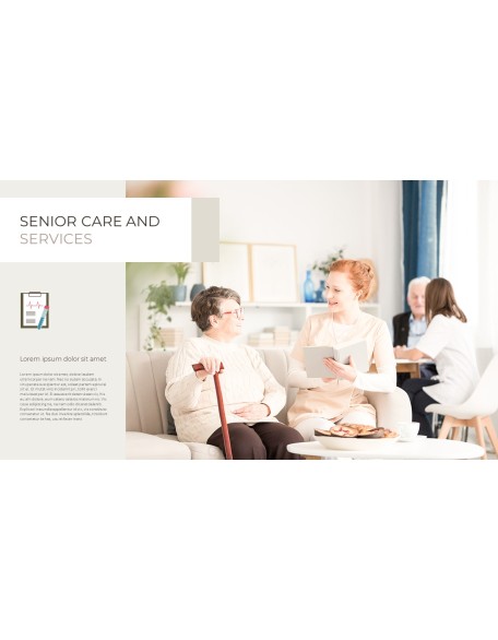 Senior Care Business PowerPoint Templates