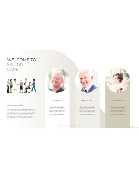 Senior Care Business PowerPoint Templates