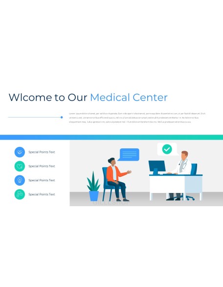 Medical Center company profile ppt template