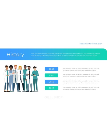 Medical Center company profile ppt template