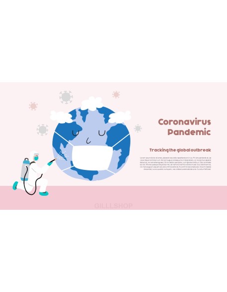 Post-Coronavirus World -  Social Distancing Simple PowerPoint Template Design