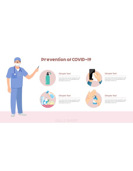 Post-Coronavirus World -  Social Distancing Simple PowerPoint Template Design