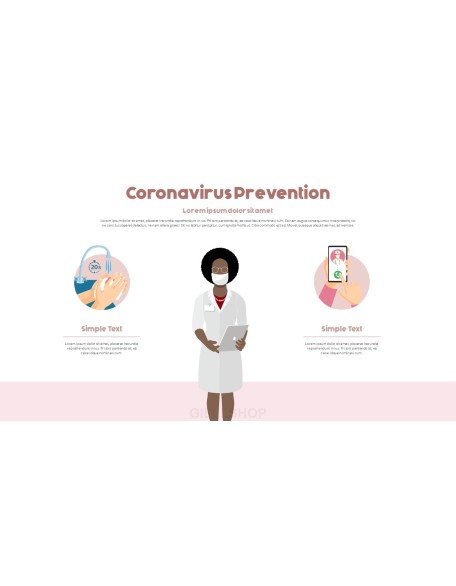 Post-Coronavirus World -  Social Distancing Simple PowerPoint Template Design