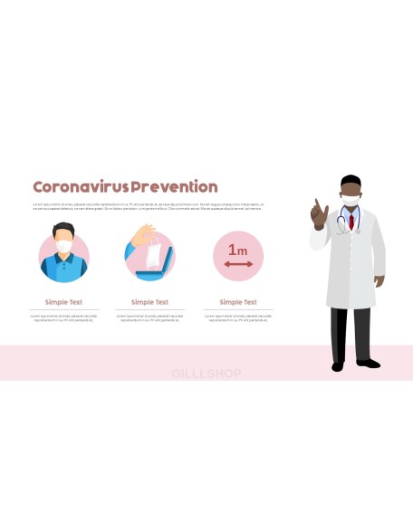 Post-Coronavirus World -  Social Distancing Simple PowerPoint Template Design