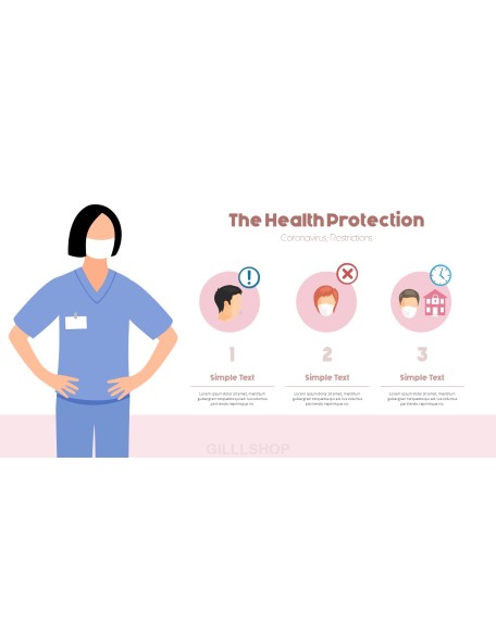 Post-Coronavirus World -  Social Distancing Simple PowerPoint Template Design