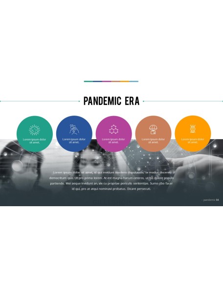 The Age of Pandemic company profile template design