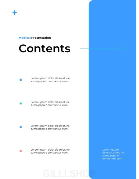 Medical Center Report pitch deck template ppt