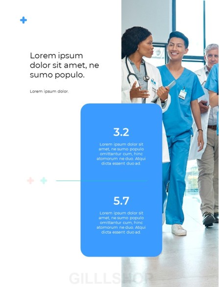 Medical Center Report pitch deck template ppt