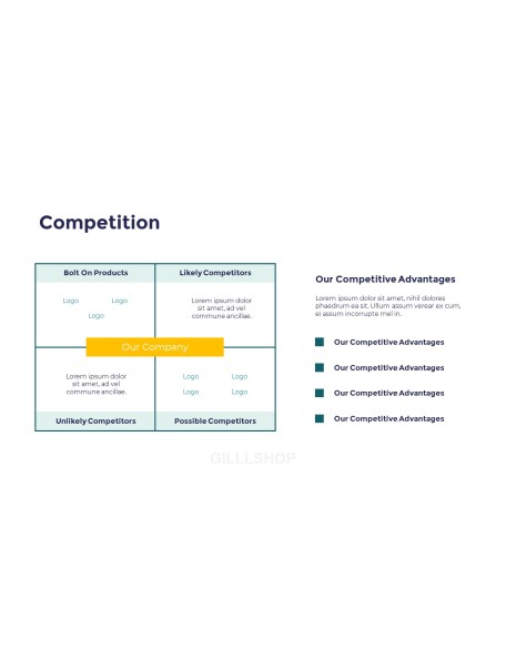 Business Pitch Deck Slides PPT Templates Design