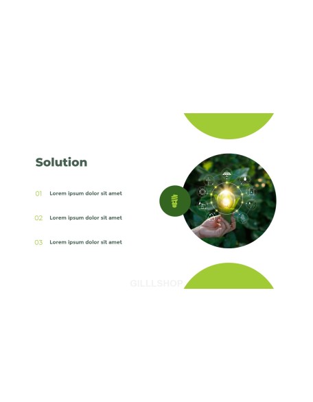 Green Business PPT PowerPoint Table of Contents