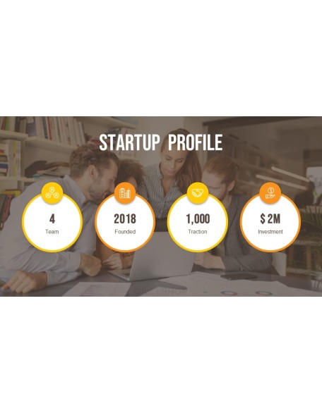 Startup Pitch Deck Circle Design Template Simple Templates