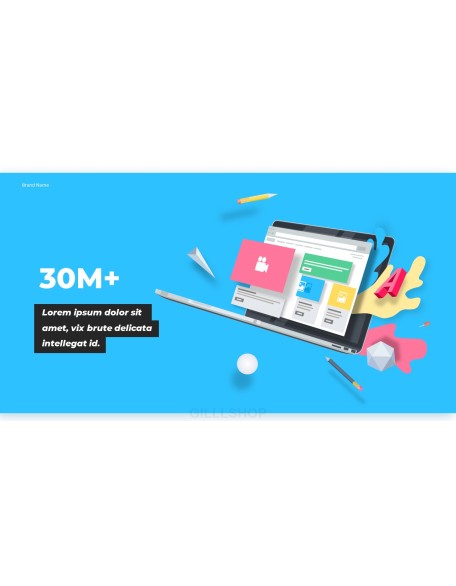 We are Creative Pitch Deck Design Easy Presentation Template