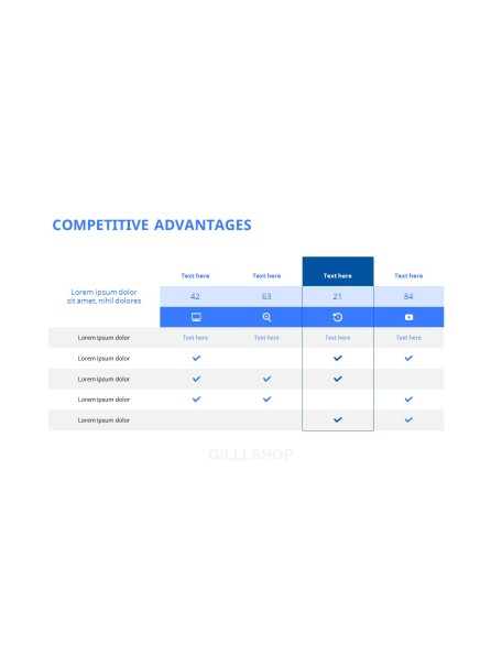 Blue Pitch Deck Template Design Presentation Templates