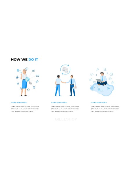 Blue Business Illustration Pitch Deck Business PowerPoint Templates