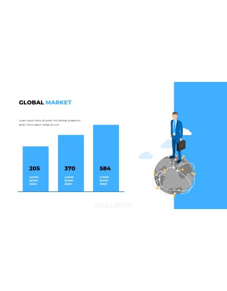Blue Business Illustration Pitch Deck Business PowerPoint Templates