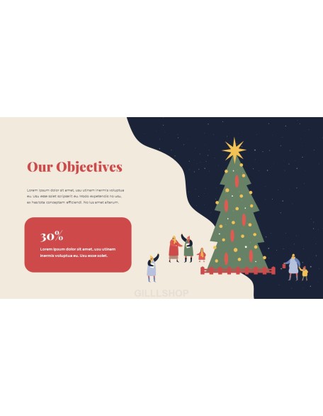 Christmas Fair Design Pitch Deck Presentation PowerPoint Templates Design