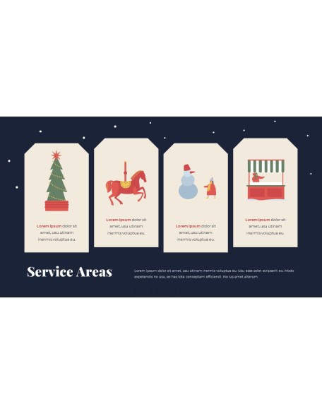 Christmas Fair Design Pitch Deck Presentation PowerPoint Templates Design