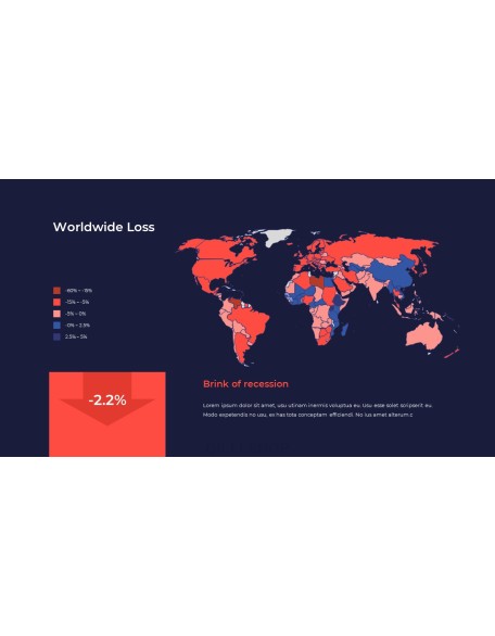 Covid 19 Economic Impact Presentation Template slide powerpoint