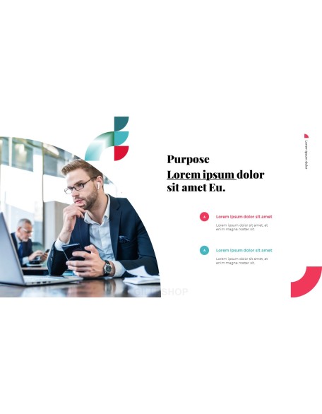 Business Project Geometric Design Deck Template powerpoint design free