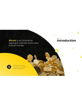 Bitcoin Financial Theme PowerPoint Template Simple PowerPoint Template Design