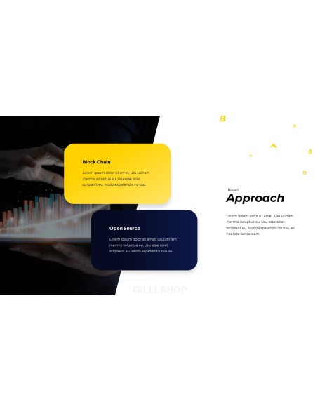 Bitcoin Financial Theme PowerPoint Template Simple PowerPoint Template Design