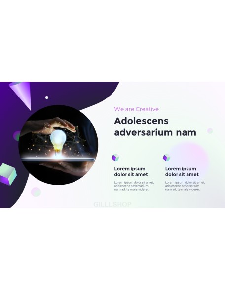 Creative Project Abstract Design PowerPoint Backgrounds