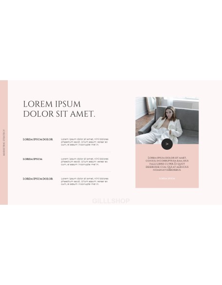 Brand Project Strategy Simple PowerPoint Template Design