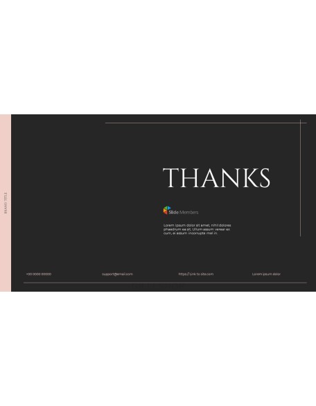 Brand Project Strategy Simple PowerPoint Template Design