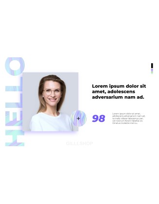 Holographic Pitch Deck Theme Presentation Templates