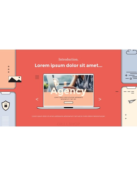 Mobile App & Web Development Agency company profile template design