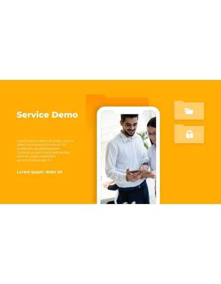 Folder Object Pitch Deck Background PowerPoint