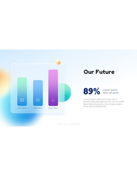 Glassmorphism Concept Pitch Deck PowerPoint Presentation Design