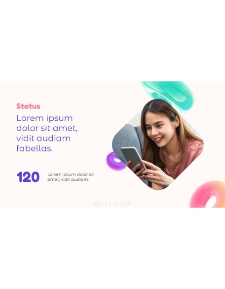 Creative Pitch Deck Social Media Concept Simple PowerPoint Templates