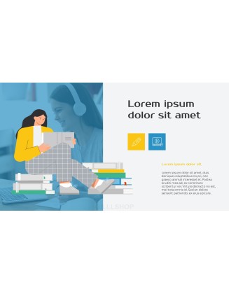 Online Education Service Program PowerPoint Design Download