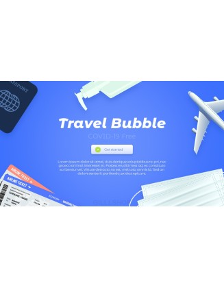 Safe Travels With Travel Bubble Templates PPT