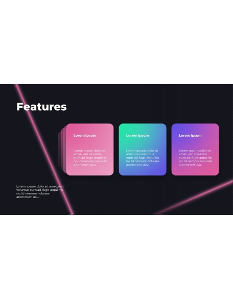 Futuristic Neon Concept Pitch Deck best presentation template