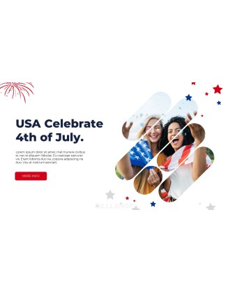 4th of July Independence Day PowerPoint Layout