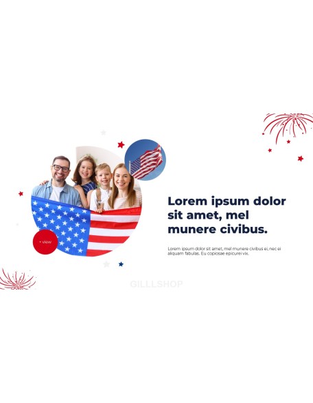 4th of July Independence Day PowerPoint Layout