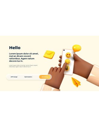 Mobile Business 3D Icon Theme Templates