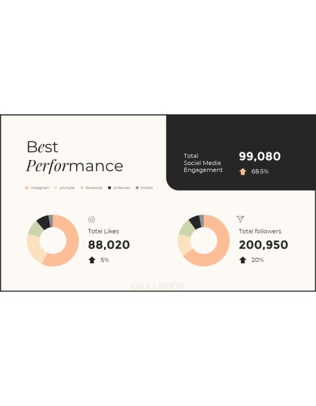 Social Media Report Business plan PPT Templates