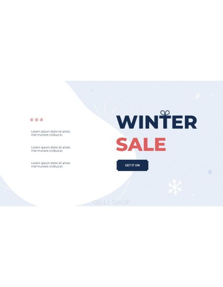 Winter Season Sale Business plan PPT Templates