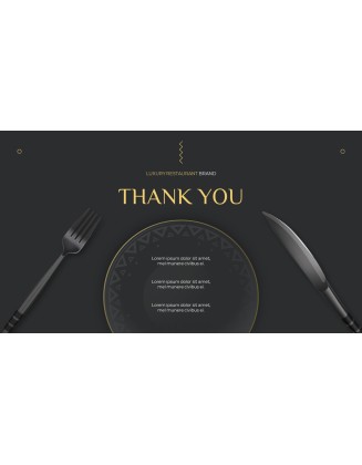 Luxury Restaurant Brand business ppt presentation