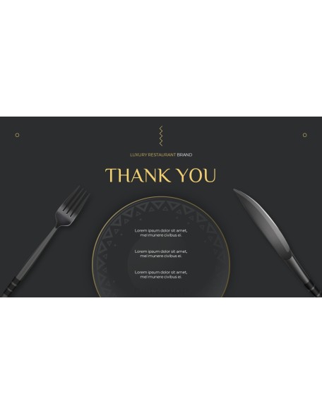 Luxury Restaurant Brand business ppt presentation