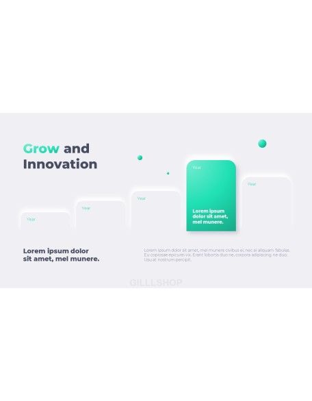 Neumorph Design Pitch Deck design template