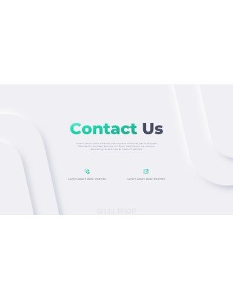 Neumorph Design Pitch Deck design template